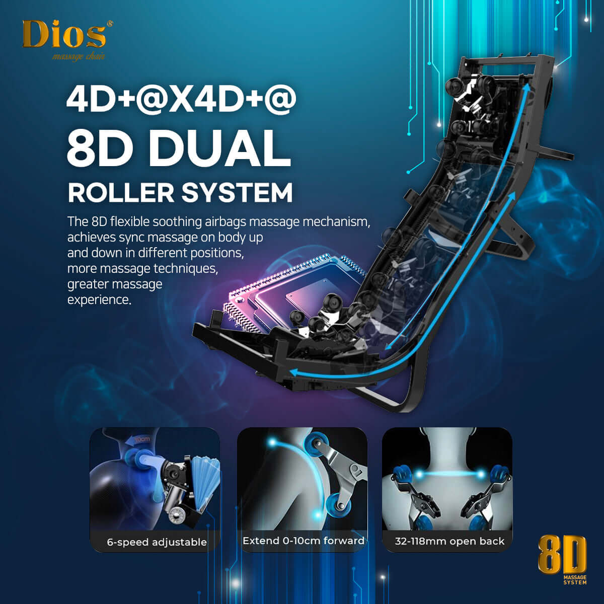 Dios-1288 8D Massage Chair