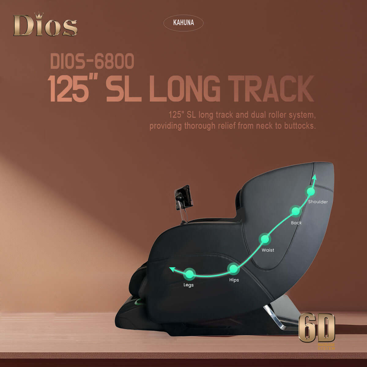 Dios-6800 6D Massage Chair